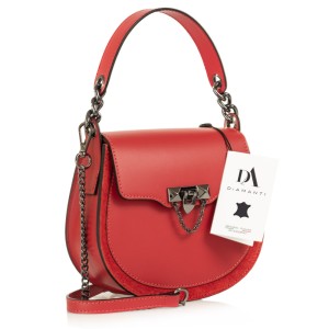 Geanta dama din piele naturala DiAmanti Marchesa Rosso